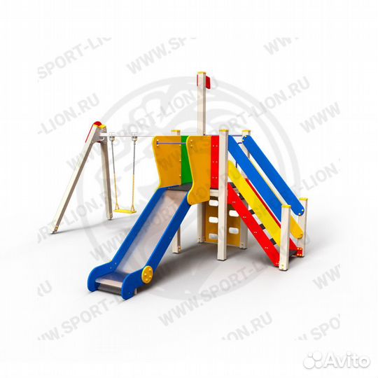Детский игровой комплекс с горкой