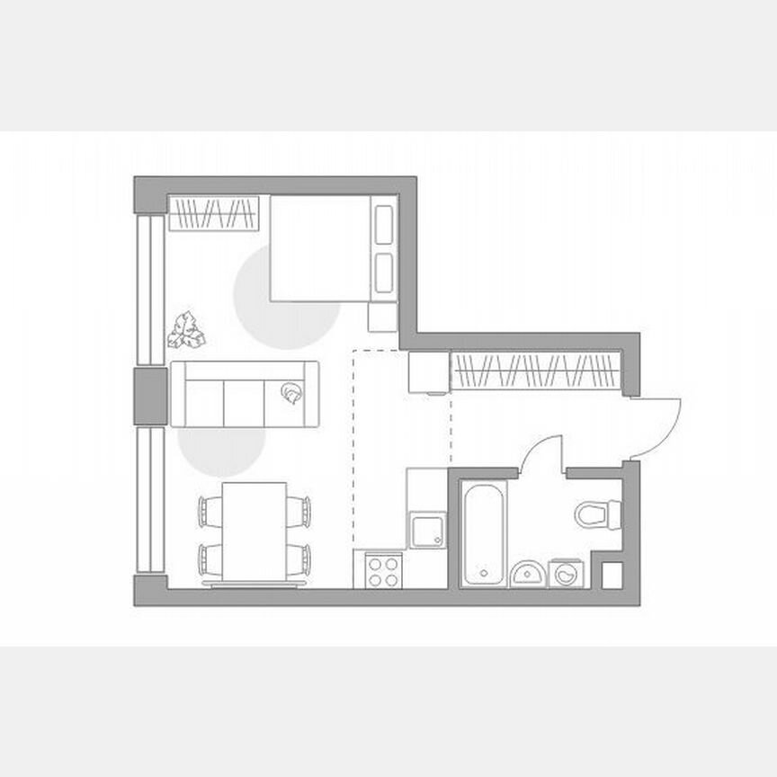 Квартира-студия, 32,8 м², 8/39 эт.