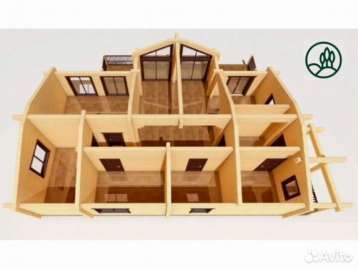 Домокомплекты из бруса (клеенного) 8х14,4 м