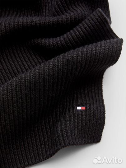 Шарф Tommy Hilfiger Ribbed Black
