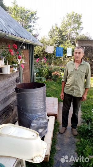 Печь для бани с баком