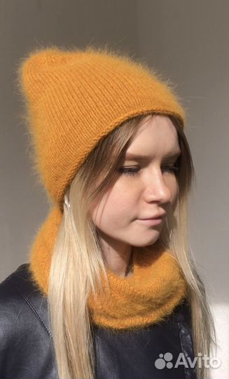 Шапка вязаная ручная работа