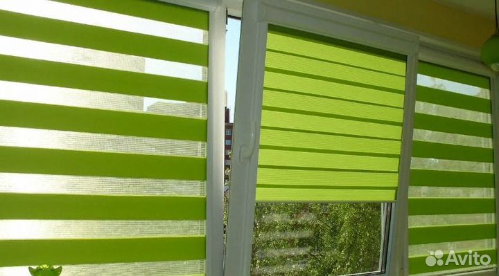 Рулонные шторы зебра день-ночь