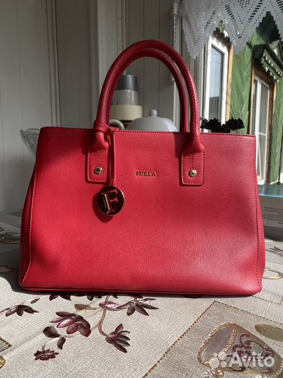 Сумка женская furla красная