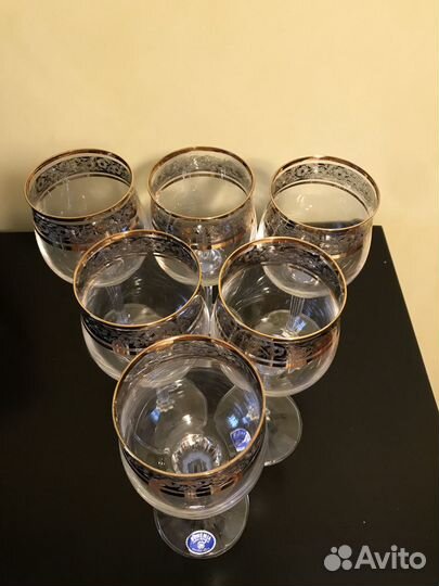 Фужеры богемия хрусталь