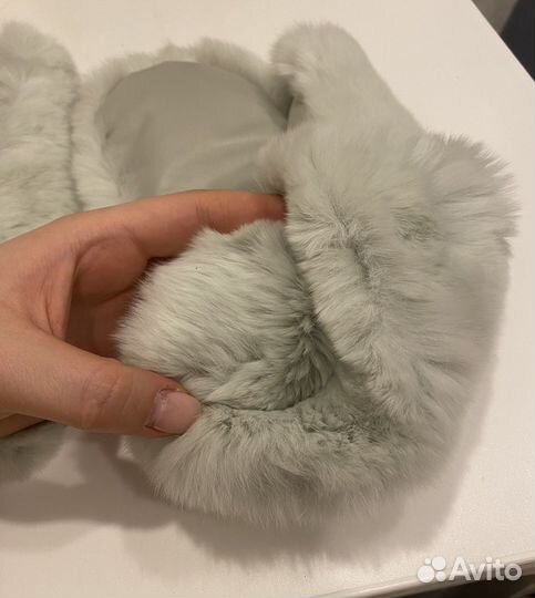 Варежки из кролика