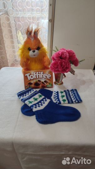 Вязаные женские носки ручная работа