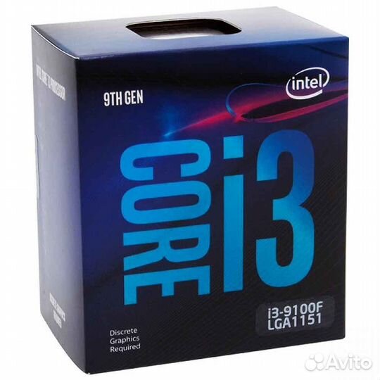 Процессор intel core i3 9100f с кулером