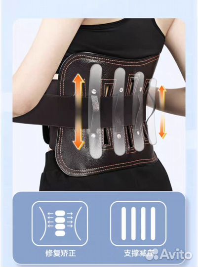 Корсет поясничный с упругими пластинами jieshikang
