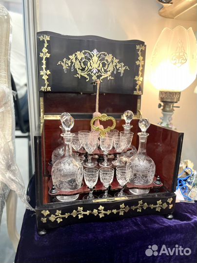 Антикварный набор для ликёра Наполеон lll