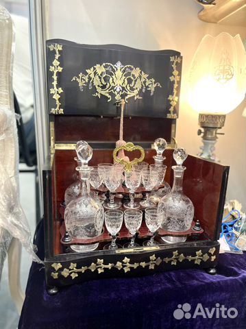 Антикварный набор для ликёра Наполеон lll