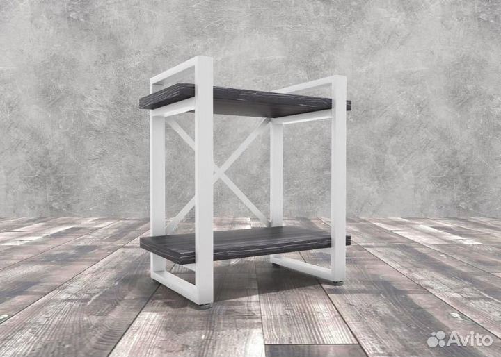 Тумба прикроватная Айсберг Лофт 40 белый/северное