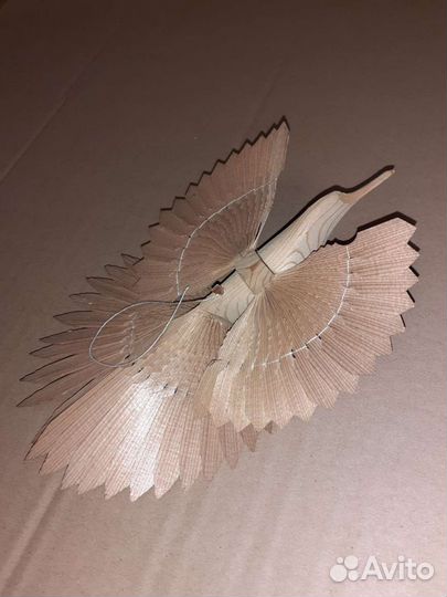 Птица счастья, дерево, щепа, сувенир