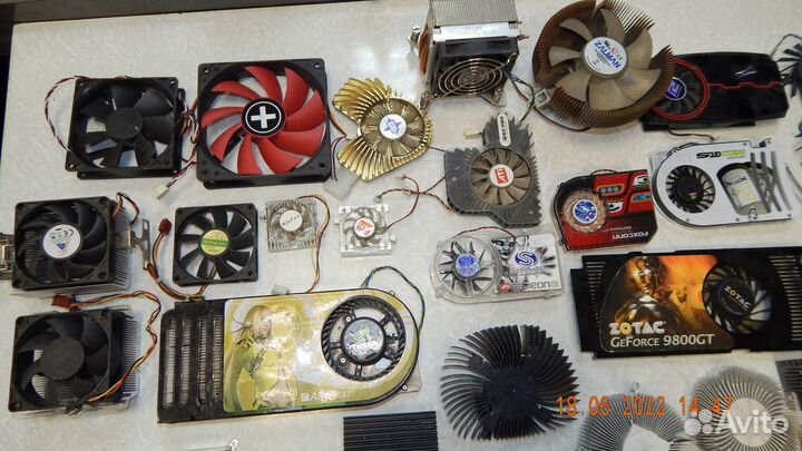 Вентиляторы (кулера) и радиаторы на видеокарты б/у