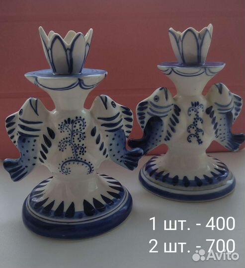 Гжель СССР посуда