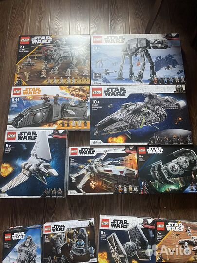 Lego Star Wars и Marvel коробки