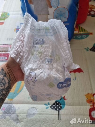 Подгузники трусики moony 5xl 38 шт