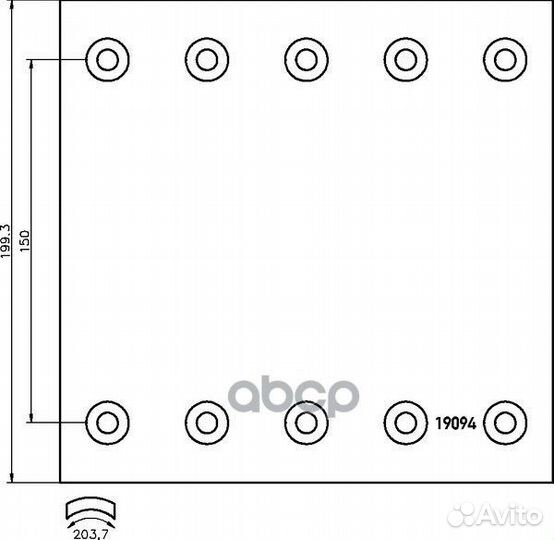 1909437 накладки торм.STD WVA 19094 (420x200)