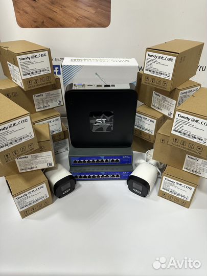 Комлект IP видеонаблюдения Tiandy на 14 камер