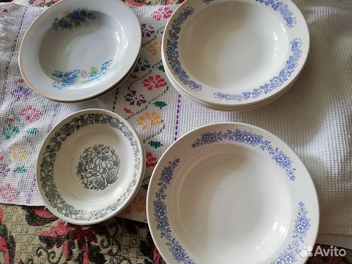 Ложки столовые сталь bcf inox, тарелки СССР