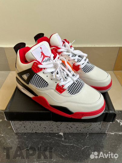 Nike Air Jordan 4 White Fire Red Lux