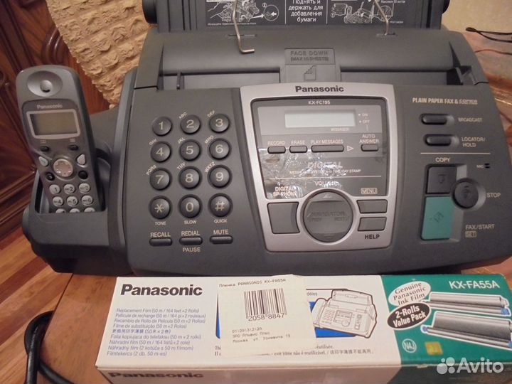 Факс телефон копир panasonic kf fc 195