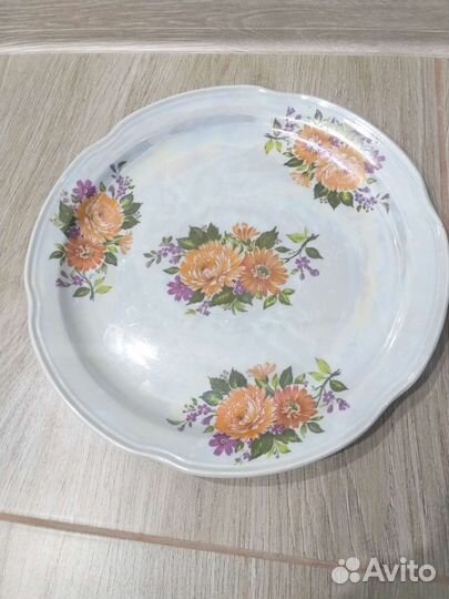 Большое блюдо для торта или блинов