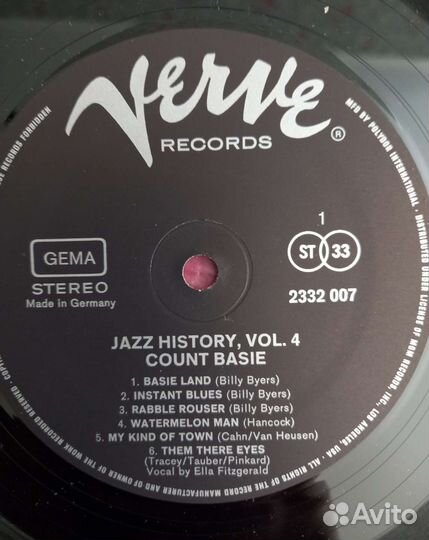 Count Basie. Jazz History Vol. 4