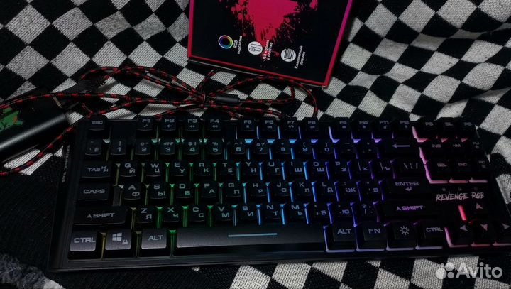 Игровая мембранная клавиатура с подсветкой