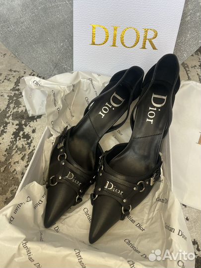 Туфли christian dior натуральная кожа