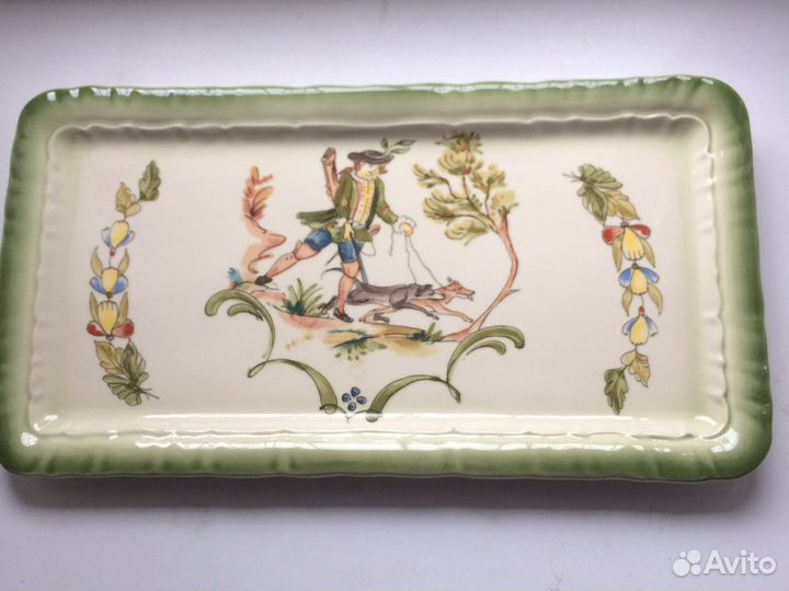 Продается винтажный поднос -менажница керамика