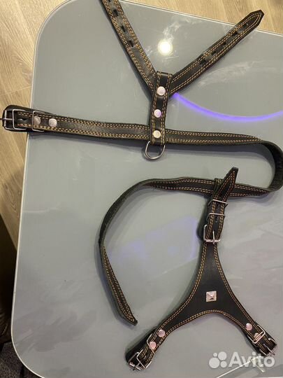 Кожаная шлейка