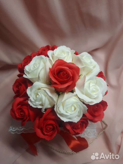 Оригинальный подарок для женщины букет из мыльных