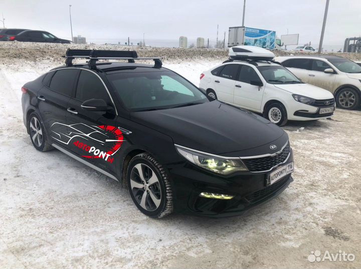 Багажник на крышу Kia Optima модельный аэро крыло