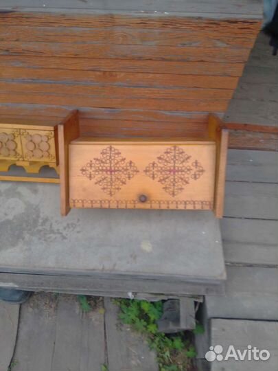 Хлебница и дерев.контейнеры в коробе