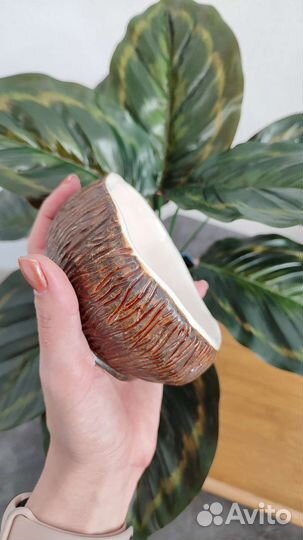 Тарелка кокос, подставка для украшений