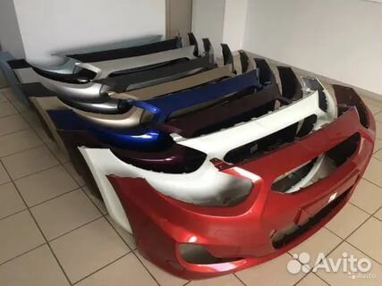 Бампер Hyundai Solaris Kia Rio Передний задний