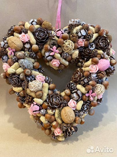 Интерьерный венок на дверь