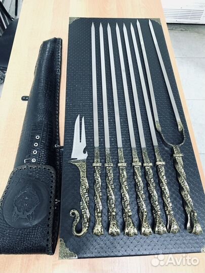 Набор шампуров ручной работы Волк