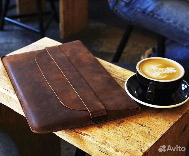 Папка Чехол для Macbook кожаный ручная работа