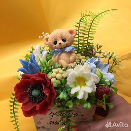 Букет из мыла ручной работы