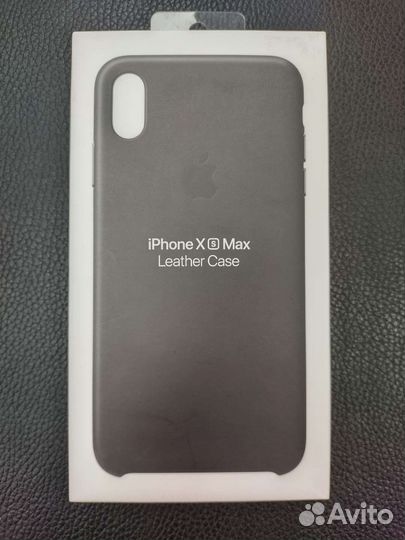 Кожаный чехол Apple Leather Case для iPhone Xs Max
