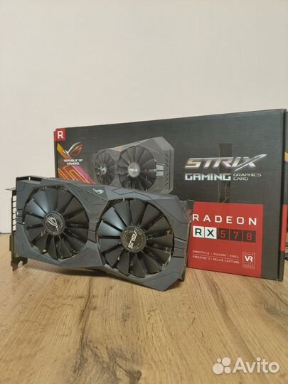 Видеокарта asus strix rx 570 4gb