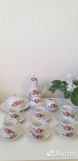 Кофейный сервиз гдр, Ильменау. Винтаж