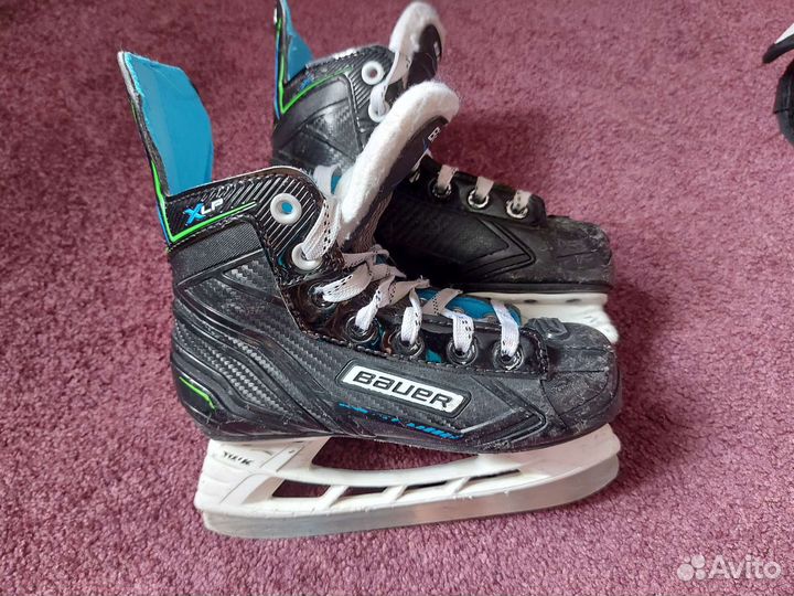 Хоккейные коньки bauer, 19,5см по стельке