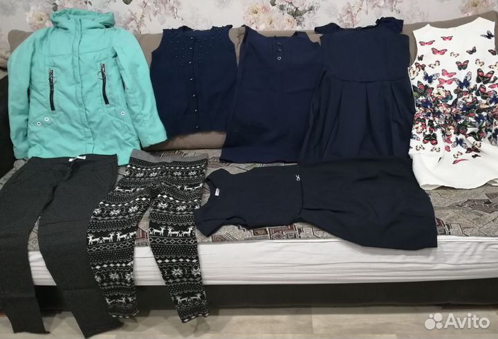 Одежда для девочки рост 150 пакетом