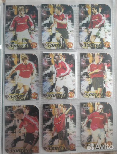 Футбольные карточки Manchester United 1999 Futera