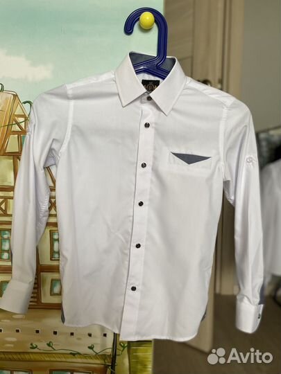 Рубашка белая 122-128