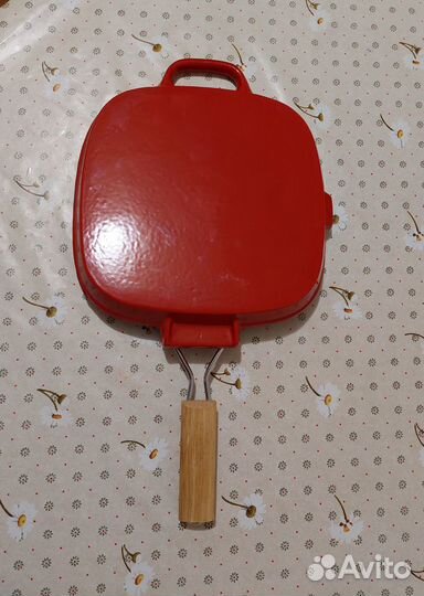 Сковорода гриль чугунная новая