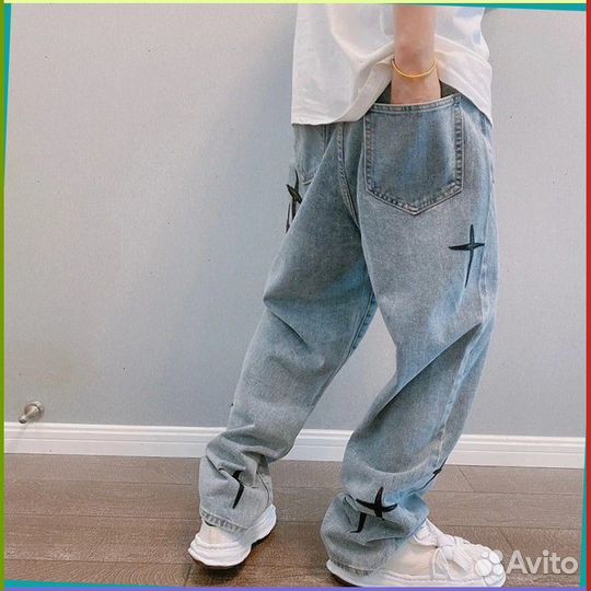Штаны карго Y2K с крестами (99946 Номер отгрузки: )